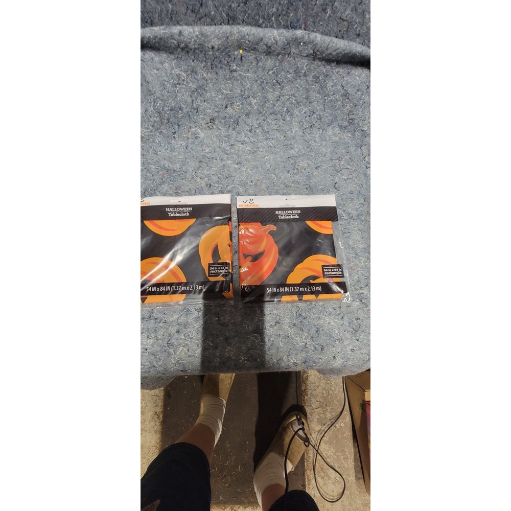 Halloween 2025 2Table Covering Plastic Retangle 54in x 84in Set of 2